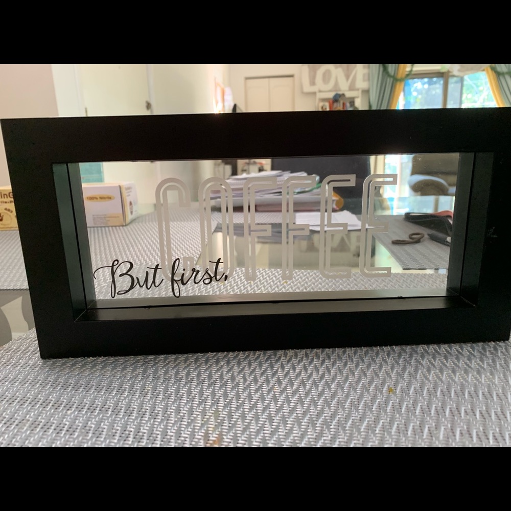 But first, coffee sign